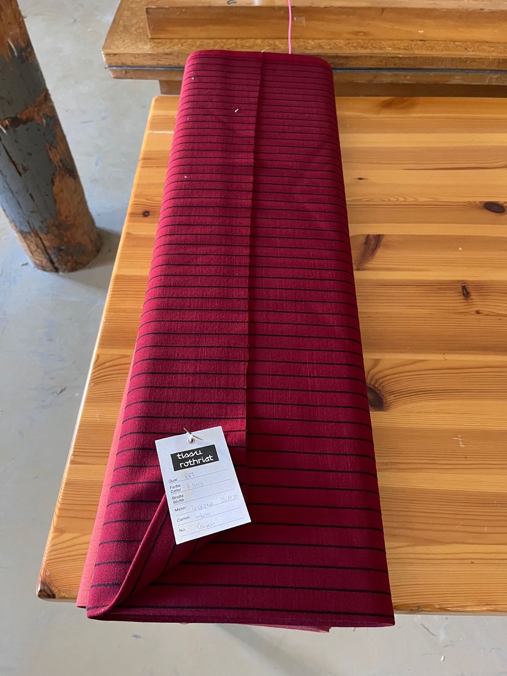 Tessuti: Stoff, Meterware, Textil, Rot, Mischgewebe, Lot – Usato da Netstal venduto da spaltflo01 6