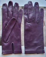 Lederhandschuhe violett Gr. S/M