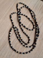 schöne leichte Kette Holz? schwarz beige