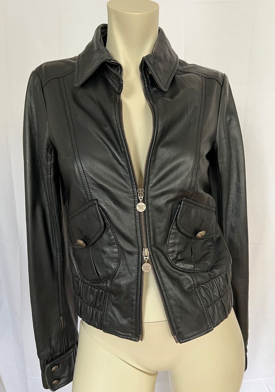 Patrizia Pepe Giacche: Patrizia Pepe schwarze Lederjacke in Gr. 36 – Usato da Basel venduto da Bettybooo 6