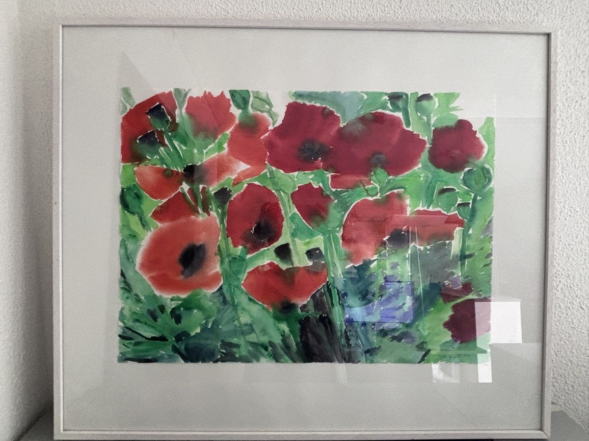 Foto & Immagini: Original Aquarell Bild Mohnblumen – Usato da Kriens venduto da Aegge01 2