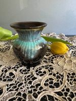 Keramikvase mit Laufglasur – Studio-Keramik, 11 × 8 cm