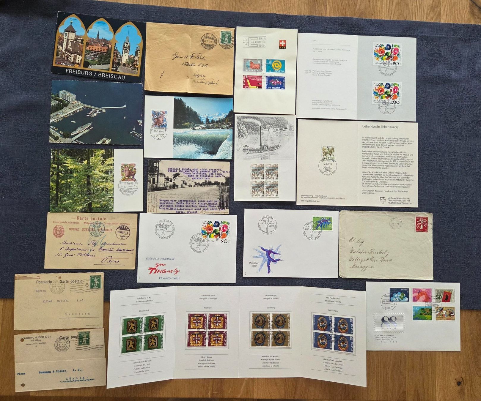 Alle Briefmarken: Briefumschläge und Postkarten Konvolut Restposten – Gebraucht aus Luzern von Kartenansicht