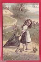 PRÄGEKARTE, FRÖHLICHE OSTERN, 5.4.1910