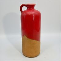 Willy DOUGOUD - Ancien vase cruche en céramique rouge