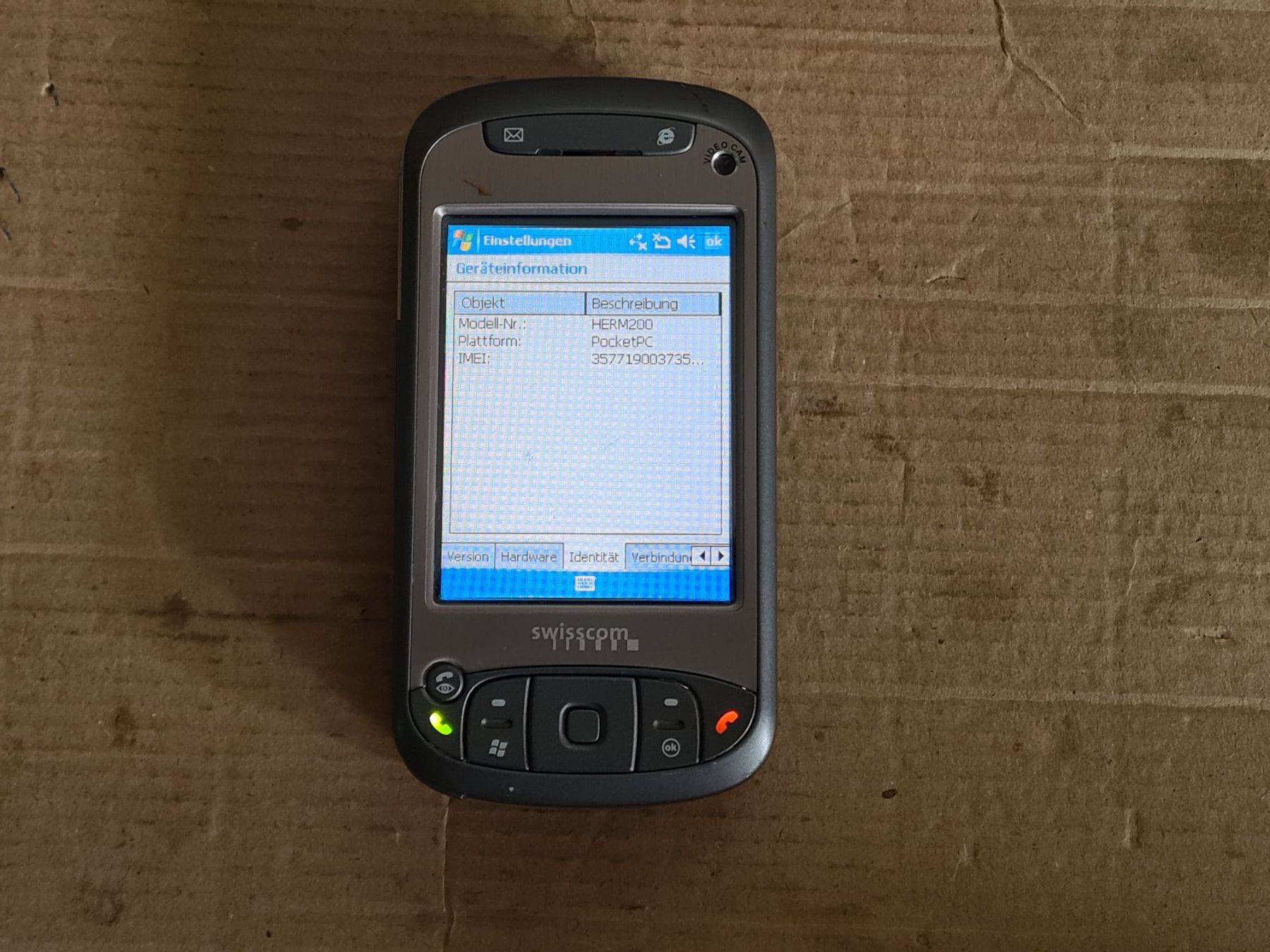 HTC Telefoni cellulari / Smartphones: Windows Pocket PC Smartphone ohne Sperre: HTC Herm 200 – Usato da Winterthur venduto da Opusco 1