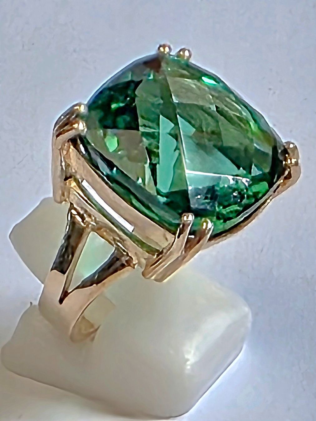 Anelli: Ring grosser gruener Topas Edelstein Gr 55 – Nuovo (secondo la descrizione) da Zürich venduto da benedikt12 7