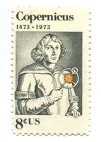 Briefmarke "Nikolaus Kopernikus. Astronomie". USA
