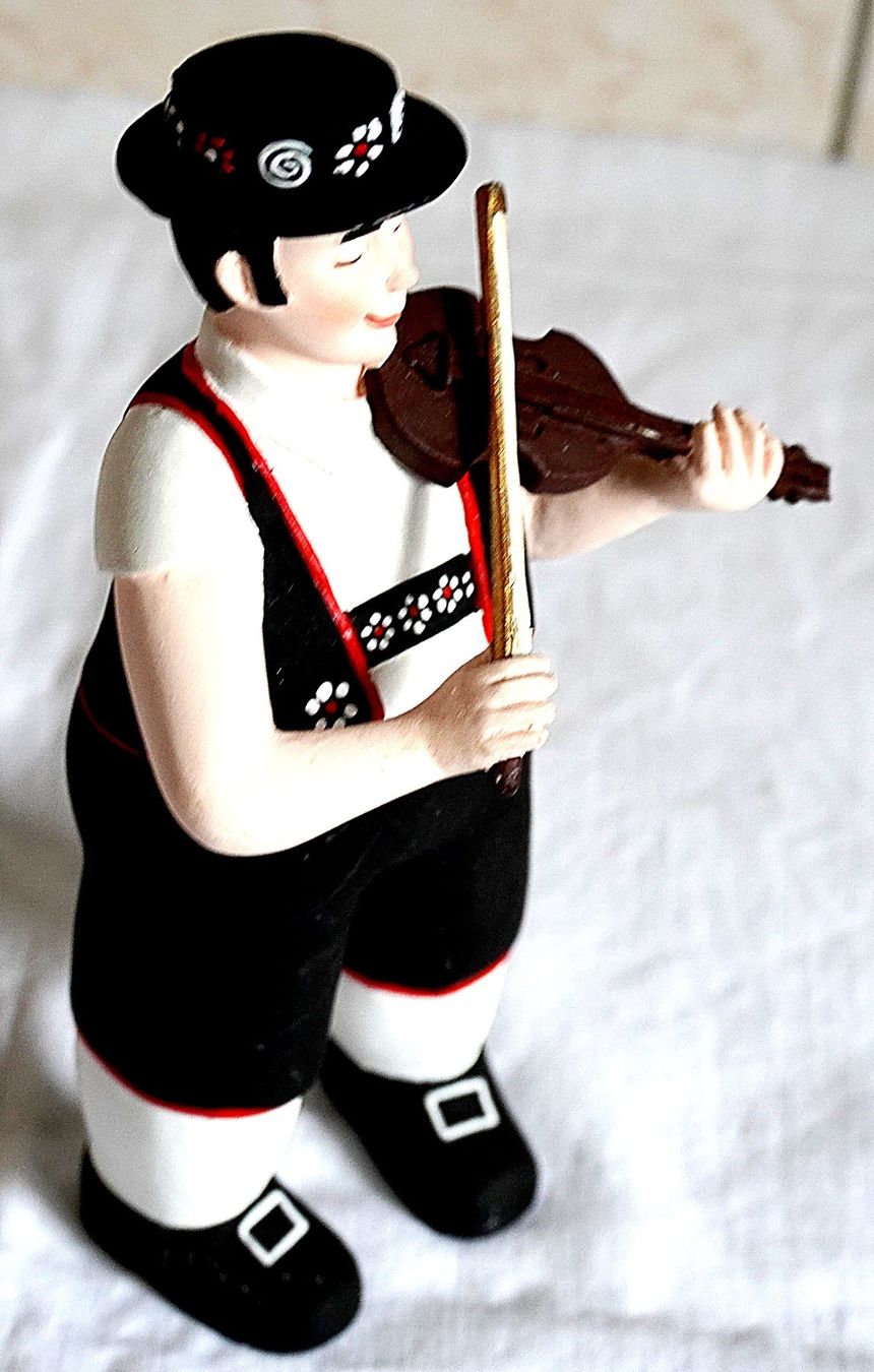 Statuette: Appenzeller Musiker Steingut – Usato da Baar venduto da 2cvbaar 5