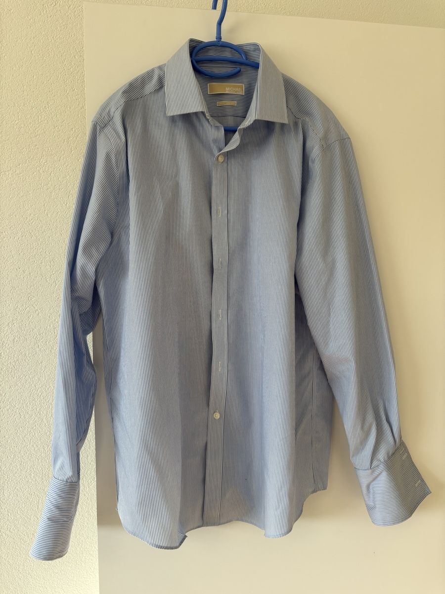 Michael Kors Camicie: Michael Kors Hemd, hellblau, Gr. 32/33, slim fit – Usato da Niederwangen BE venduto da V.Fernandes