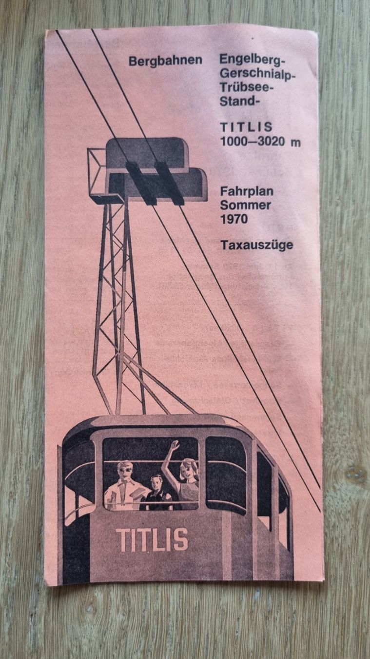 Dokumente: Engelberg/Titlis: Vintage Prospekt, 1970 – Gebraucht aus Bözberg von heinz-d 3