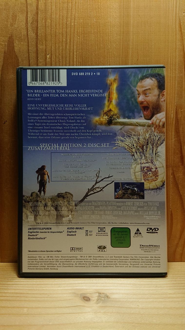 Alle DVDs: CASTAWAY Verschollen DVD Special Edition mit Tom Hanks – Gebraucht aus Wilderswil von Exebub 1