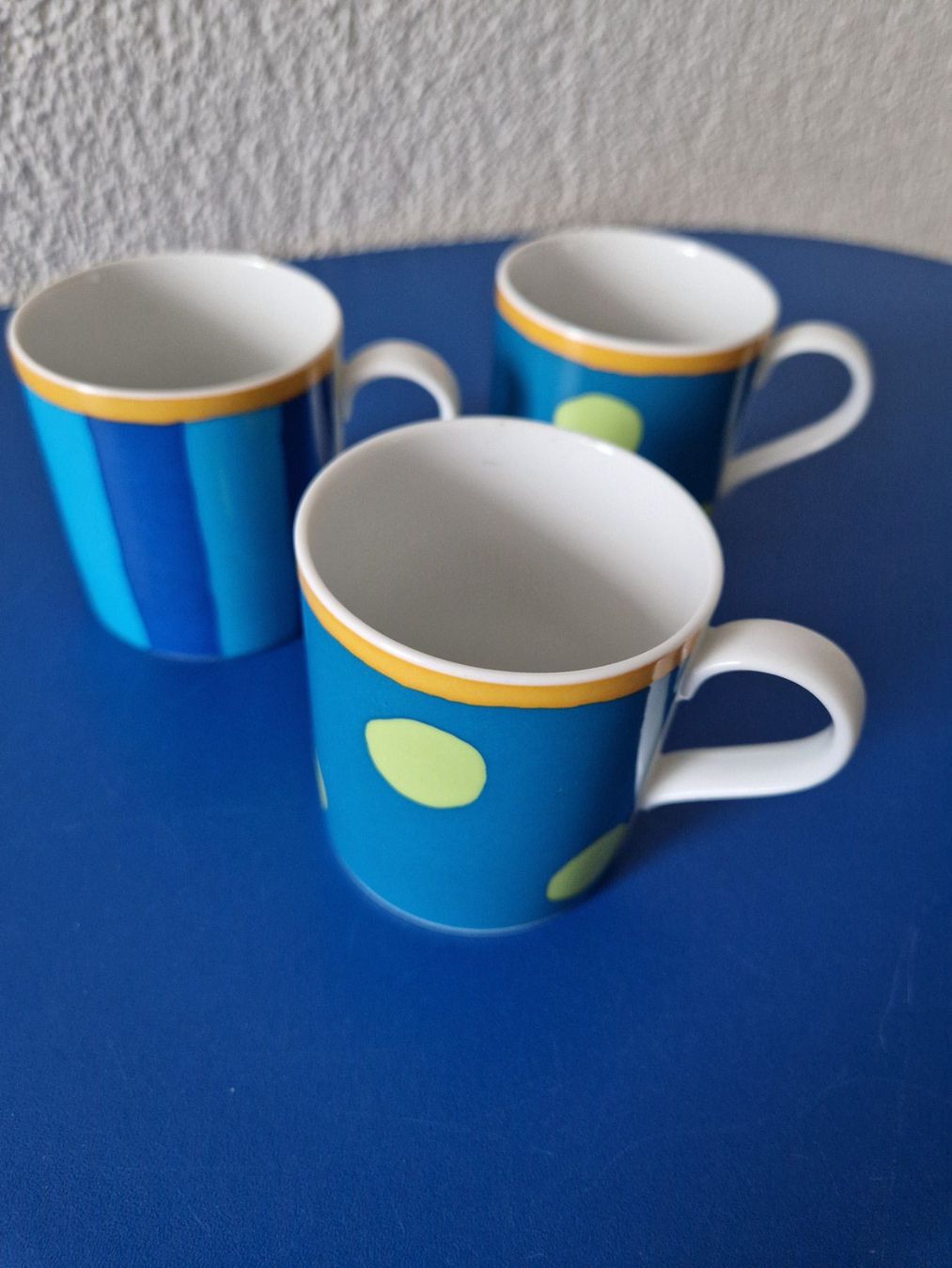 Tassen: 3 blau/grüne Espressotassen – Gebraucht aus Münchenbuchsee von Aare22 3