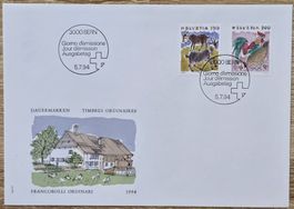 Suisse Timbres Ordinaires 1994 First Day !!!
