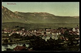 AK Solothurn, Stadtansicht an der Aare