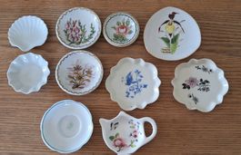 10 Sammelteller Porzellan Deko Tellerchen Set