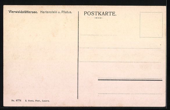 Cartoline postali: Hertenstein /Vierwaldstättersee, Herten – Usato da Berlin venduto da bartko-reher 1