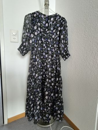 The Kooples Seiden- Kleid mit Blumen Gr. XS NEU