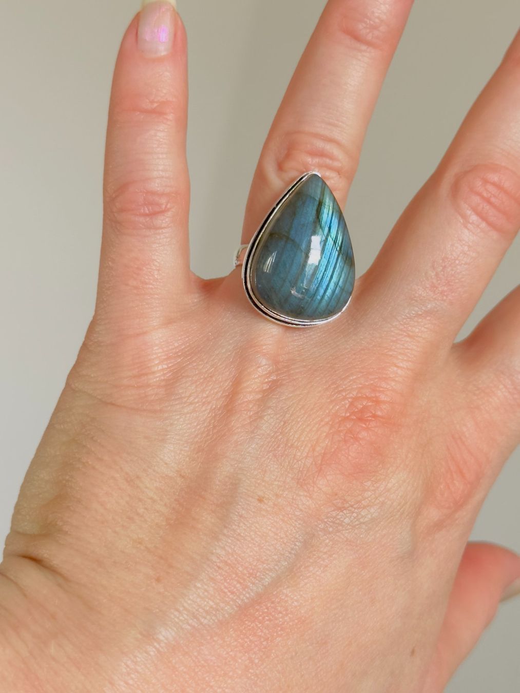 Anelli: Labradorite Gemstone Ethnic Handmade Ring 55mm – Nuovo e nell'imballaggio originale da Genève venduto da AGBERG 4