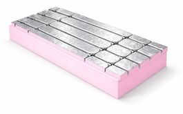 Depotum ThermoGreenline XPS Platten 130mm mit Aluminium Be