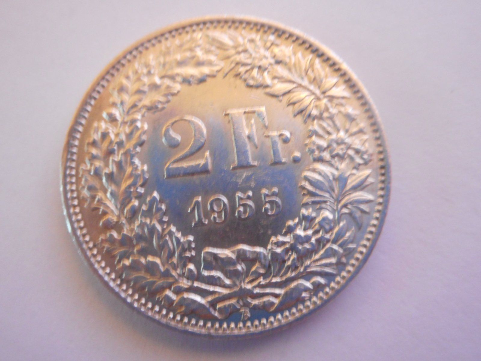 Tutti le monete: 2 Fr. 1955 silber  vorz – Usato da Kriegstetten venduto da pizlad2010 1
