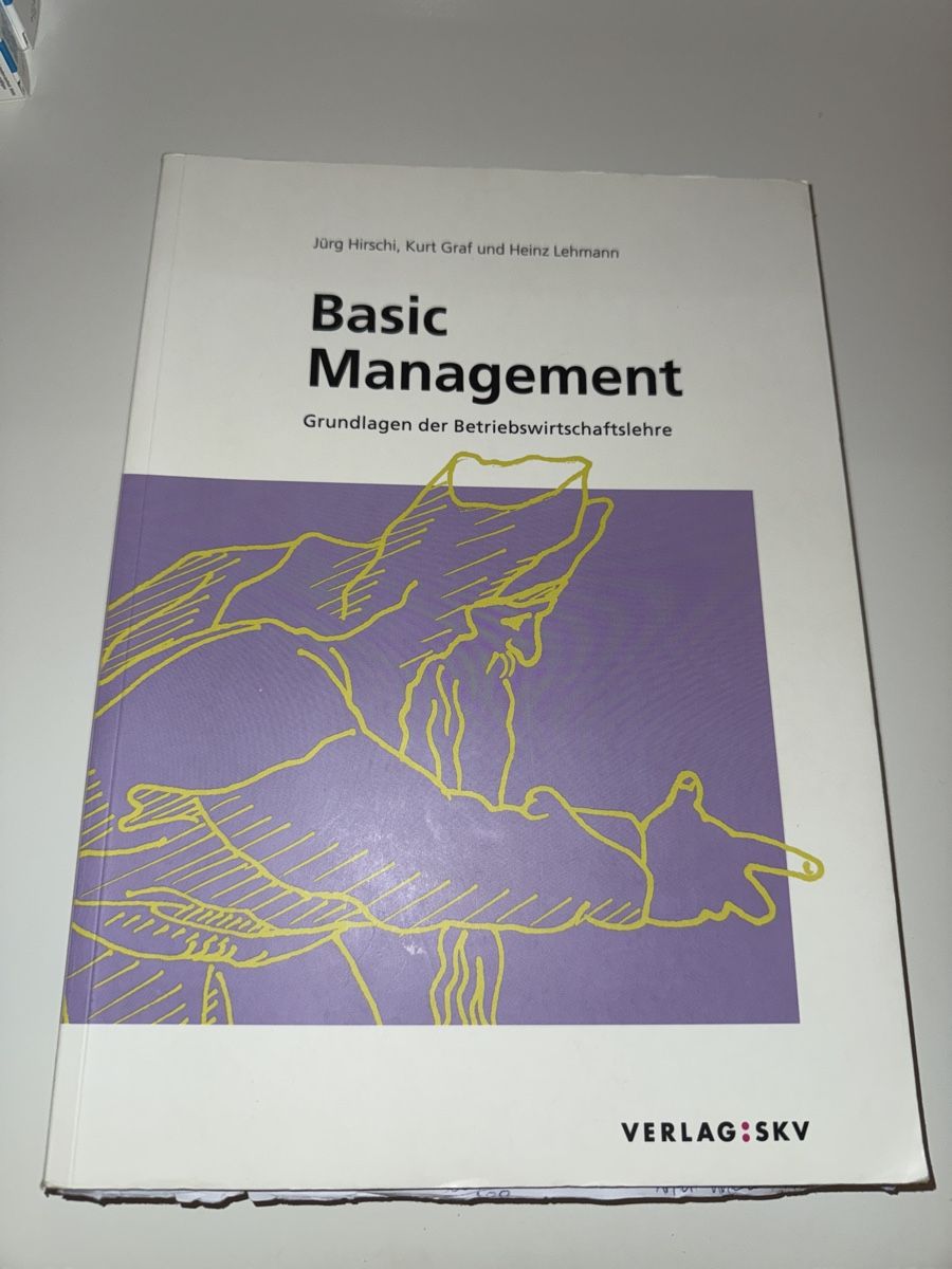 Bücher: Basic Management - Grundlagen der Betriebswirtschaftslehre – Gebraucht aus Grenchen von Bach94