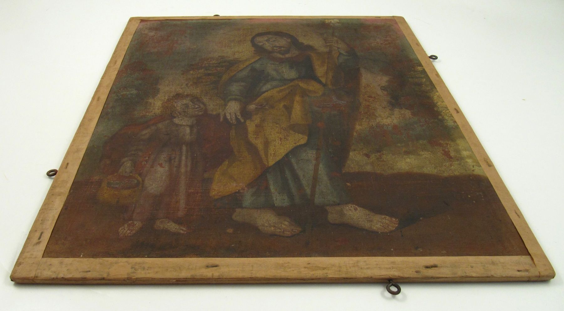 Dipinti: 1650 Peru - Kolonial Gemäde - Original Rahmen - St. Joseph – Usato da Meinisberg venduto da ASGrond 9