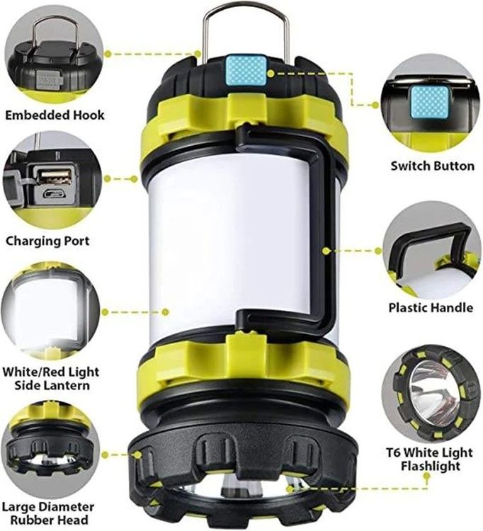 Lampen: 🎯 NEU Campinglampe Powerbank wiederaufladbare – Neu und originalverpackt aus Wittenbach von ChinaSeidenstrasse 2