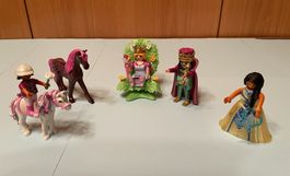 Playmobil Königsfamilie mit Thron und Pferden