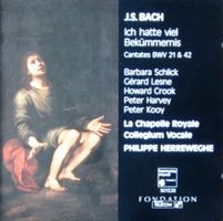 Bach – Cantates #21 & 42 – Herreweghe 1990 – 1 CD