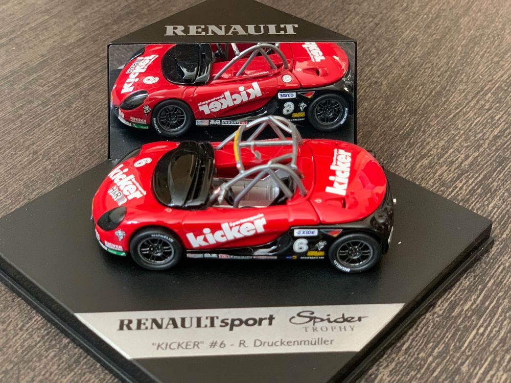 Miniature Anson 1/18 - Renault Sport Spider Trophy Kickers - Occasion Boîte