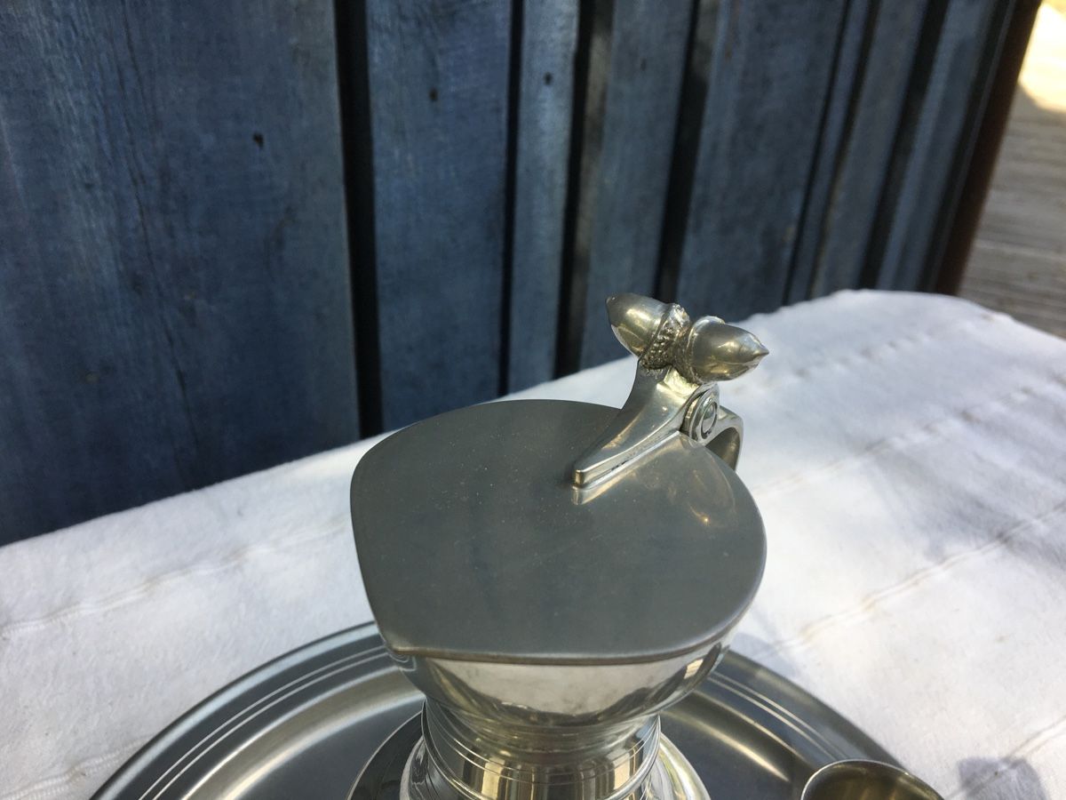 Sigg Geschirrsets: Zinn-Service Set: Krug, Tablett & 6 Becher – Gebraucht aus Kreuzlingen von daverbr7 5