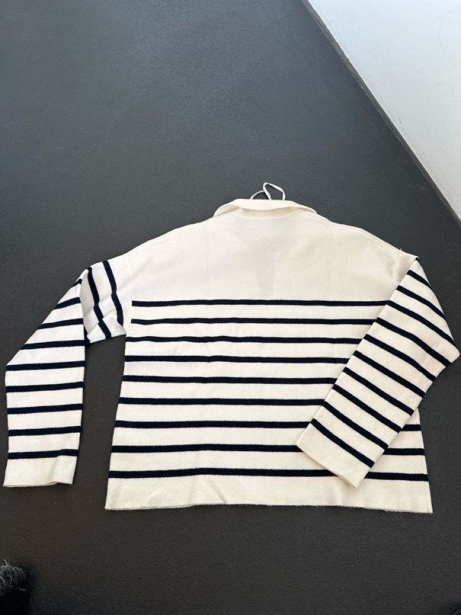 Pimkie Maglioni & Felpe: Weisser Pulli mit Streifen – Usato da Romanshorn venduto da laa_279h 1