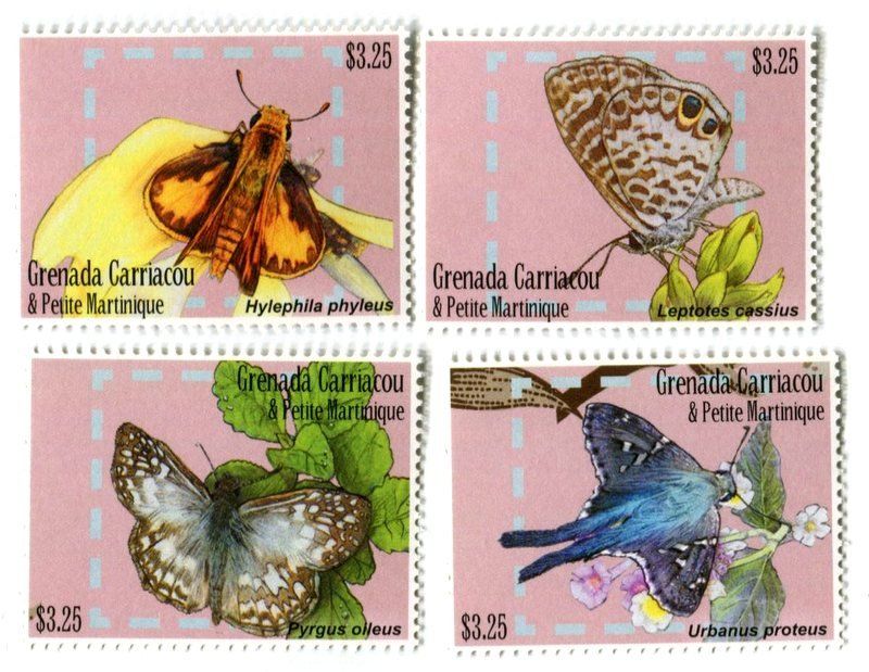 Alle Briefmarken: Briefmarken "Schmetterlinge". Grenada. – Neu und originalverpackt aus Basel von Butsch5