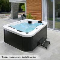 Outdoor Whirlpool WHITE SPIEZ -OHNE Treppe u Thermoabdeckung
