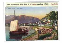 1911, RIVA DI MURALTO, BARCONE (LOCARNO) *