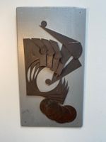 Eisen-Relief-Plastik     signiert Lippuner 1979