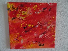 Bild Acryl auf Leinwand. 20 x 20cm, mit Struktur. Handgemalt