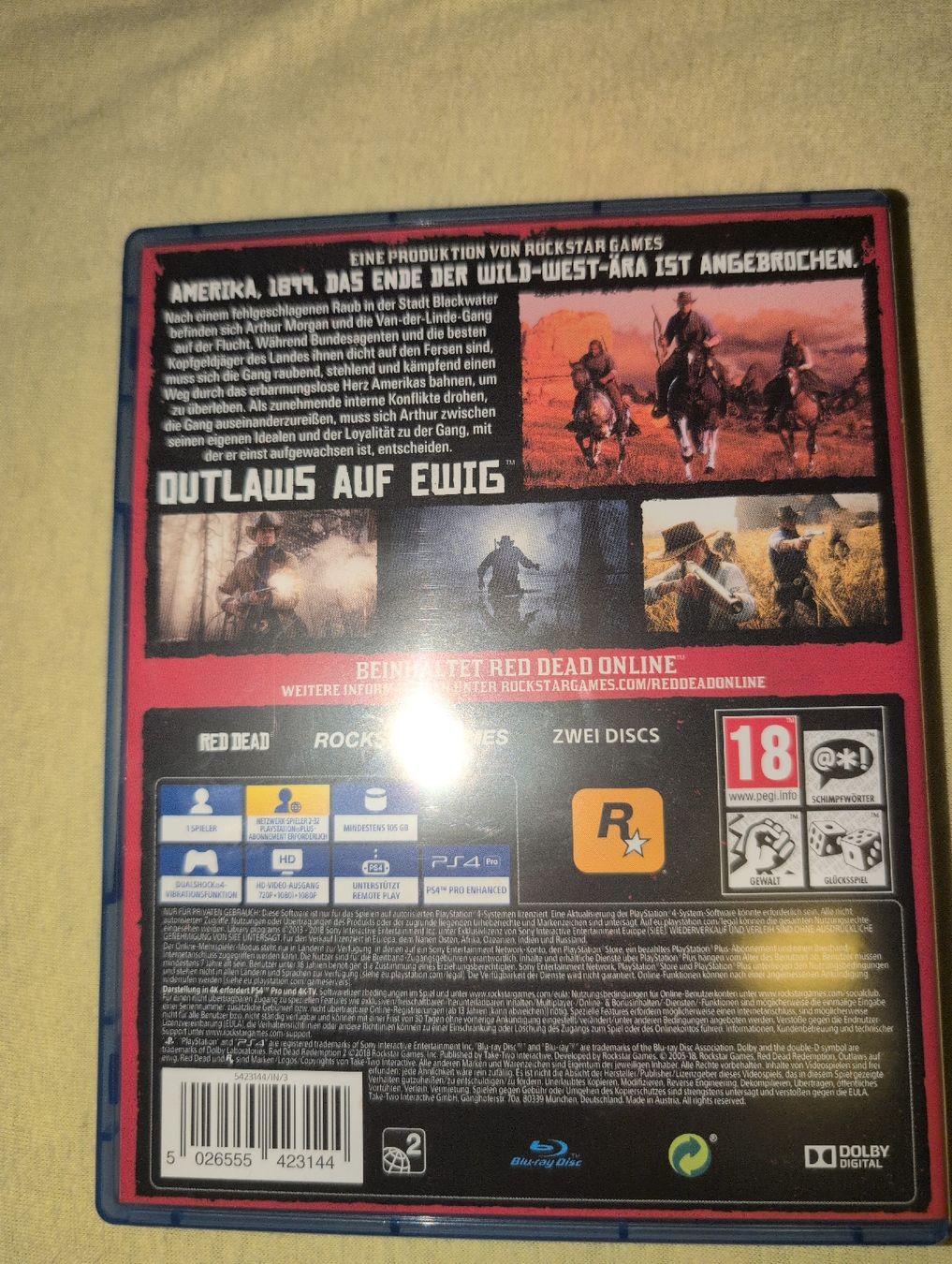 Sony Jeux: PS4 Red Dead Redemption2 – D'occasion à Derendingen par BourbonCH 1