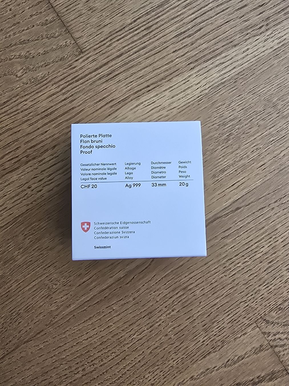 Tutti le monete: Swissmint Die Schweiz - Flan bruni – Nuovo e nell'imballaggio originale da La Tour-de-Peilz venduto da zugM 1