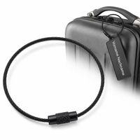 🧳 Schwarzer Kabel-Schlüsselanhänger für Reise & Outdoor