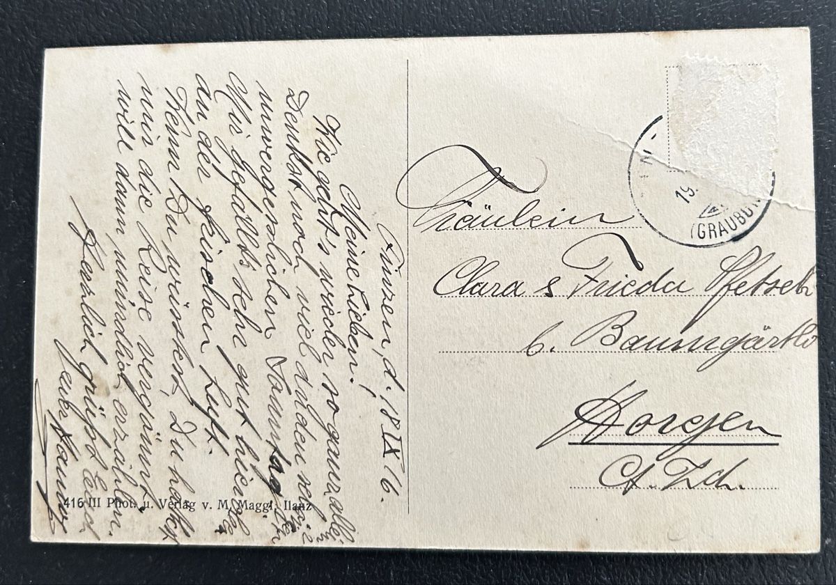 Cartoline postali: Gruss aus Tinzen  – Usato da Horw venduto da Tellbub 1