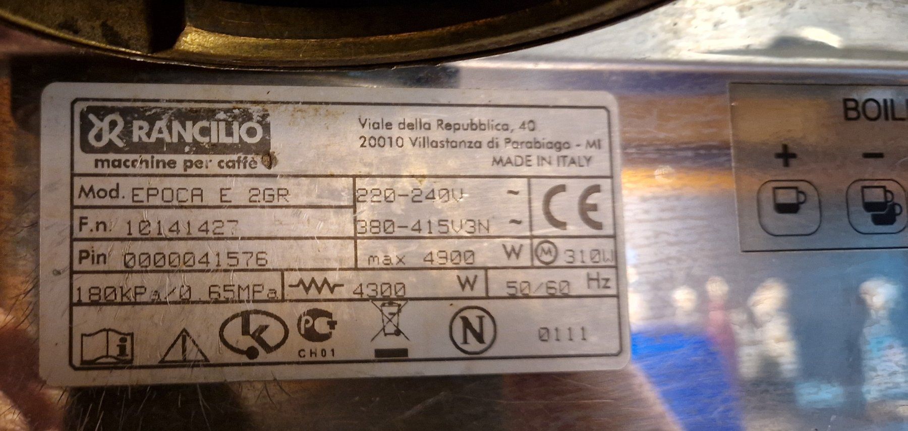 Rancilio Macchine per caffè & Macchine per espresso: Rancilio Epoca E 2GR Espressomaschine, gebrauchter Zustand – Usato da Berg am Irchel venduto da zur-trotte 2