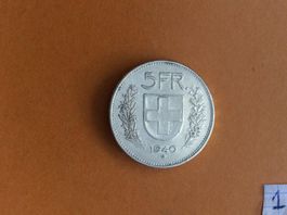 5 francs  1940  Jolie