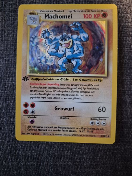 Pokémon Carte collezionabili: Machomei - Pokemon Karte - Top Zustand - Selten! – Usato da Binningen venduto da rom_9ls7
