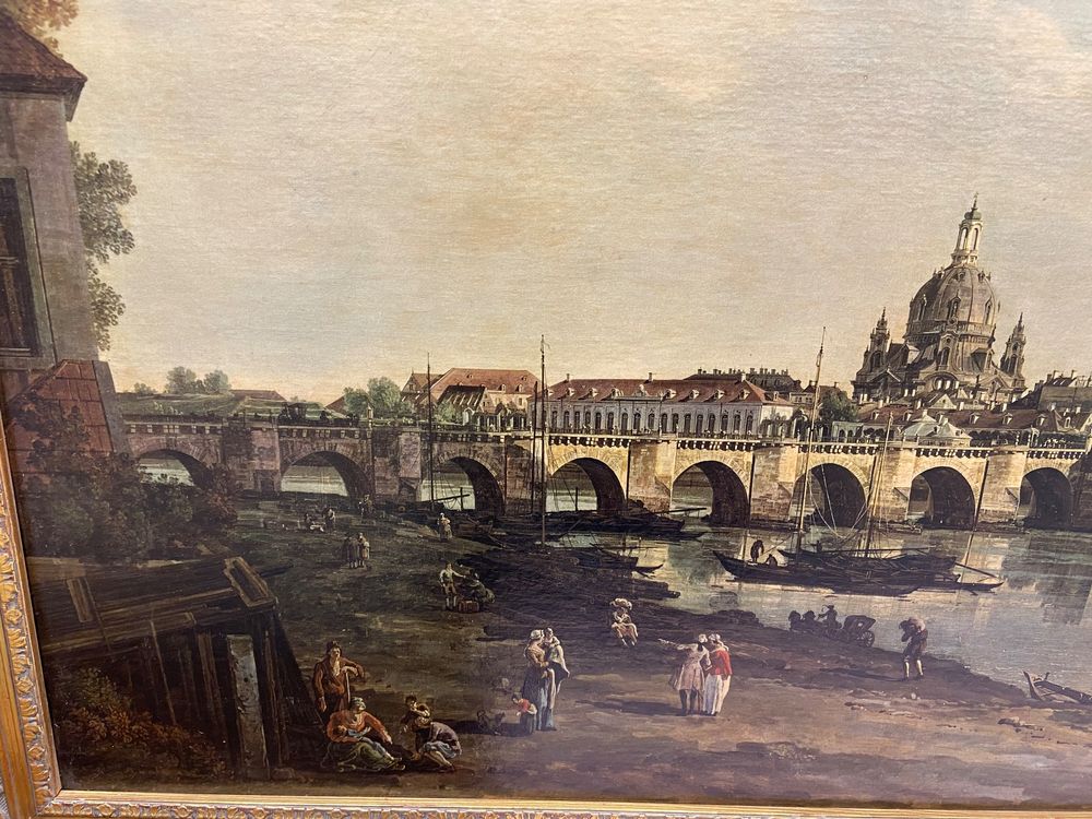 BERNARDO BELLOTTO(THE RIVER ELBE)GROSSE GEMÄLDE Kaufen auf Ricardo