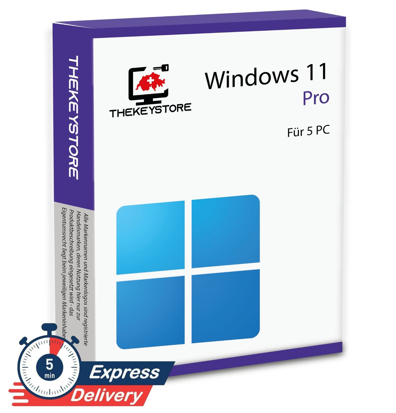 Microsoft Software: Microsoft Windows 11 Professional - Für 5 PC – Usato da Luzern venduto da TheKeyStoreSchweiz