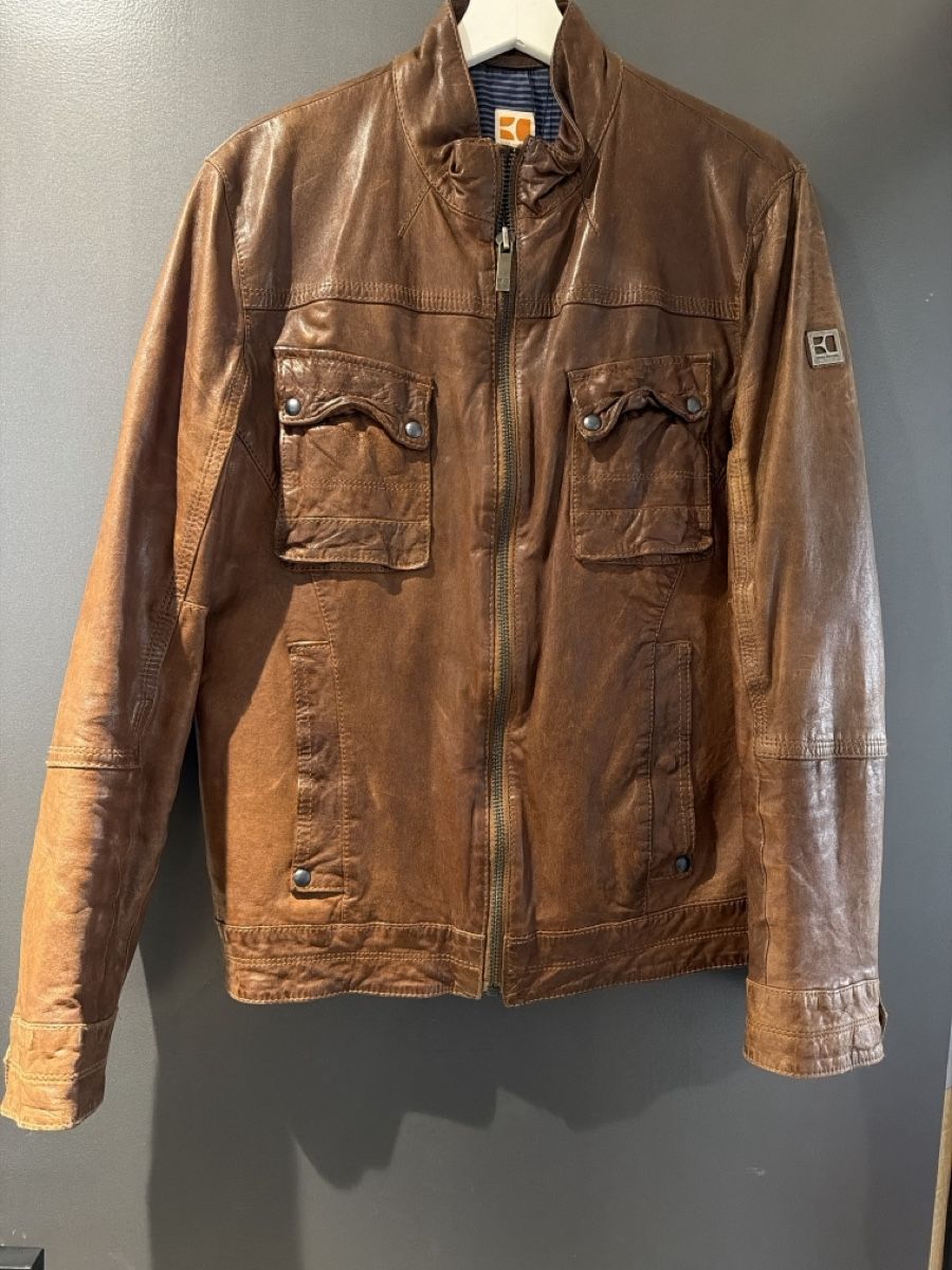 Hugo Boss Giacche: Boss Lederjacke, Gr. 50 – Nuovo (secondo la descrizione) da Obersaxen venduto da jen_6dnw