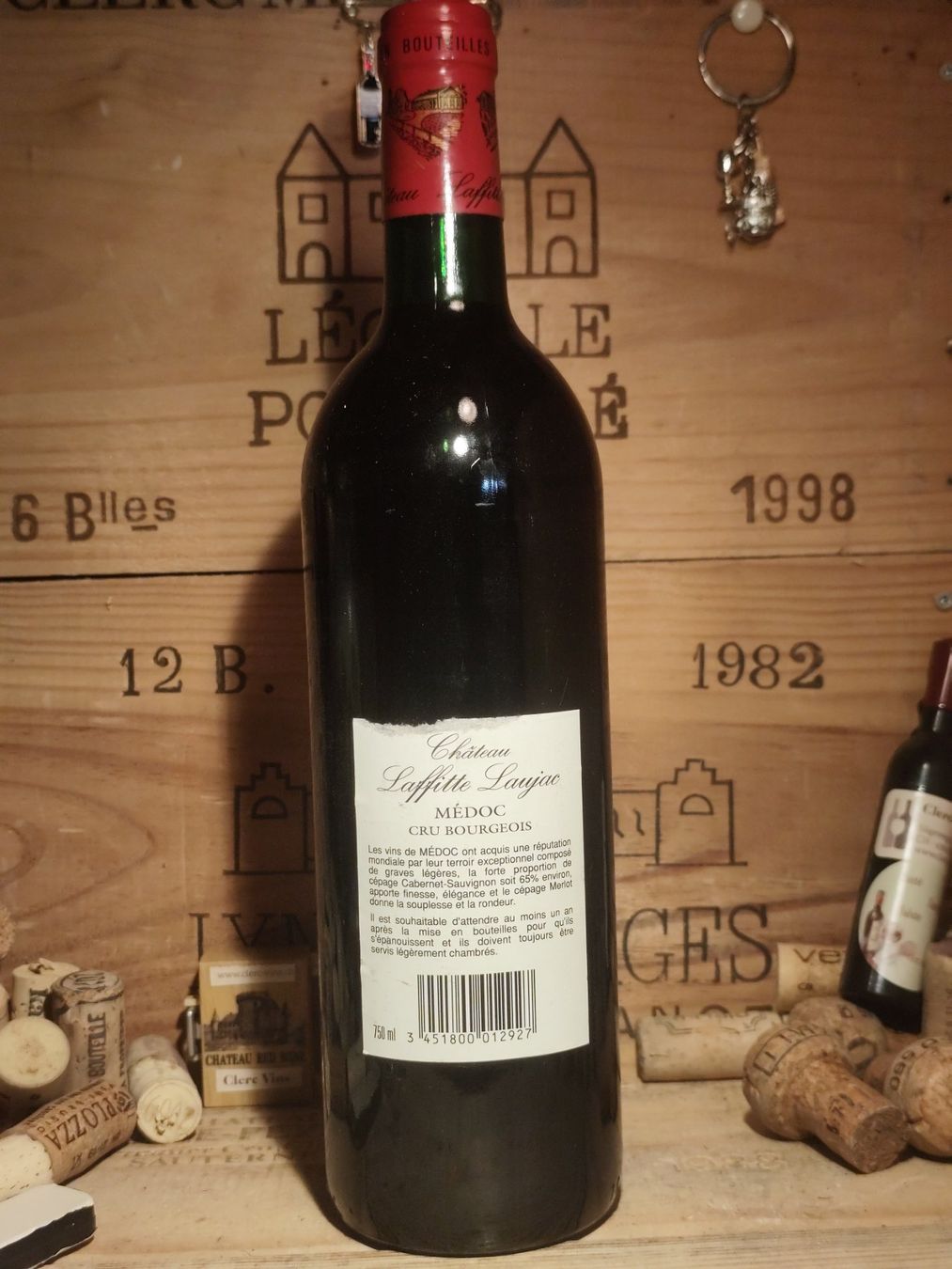 Vino: 1992 Medoc, Chateau Laffitte Laujac – Nuovo e nell'imballaggio originale da Büsserach venduto da Vintage-vins 2