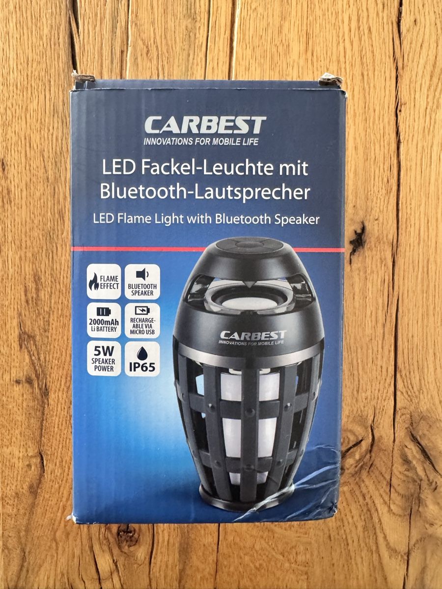 Lampade: LED Fackel-Leuchte mit Bluetooth Lautsprecher – Nuovo (secondo la descrizione) da Windisch venduto da Kiwwii